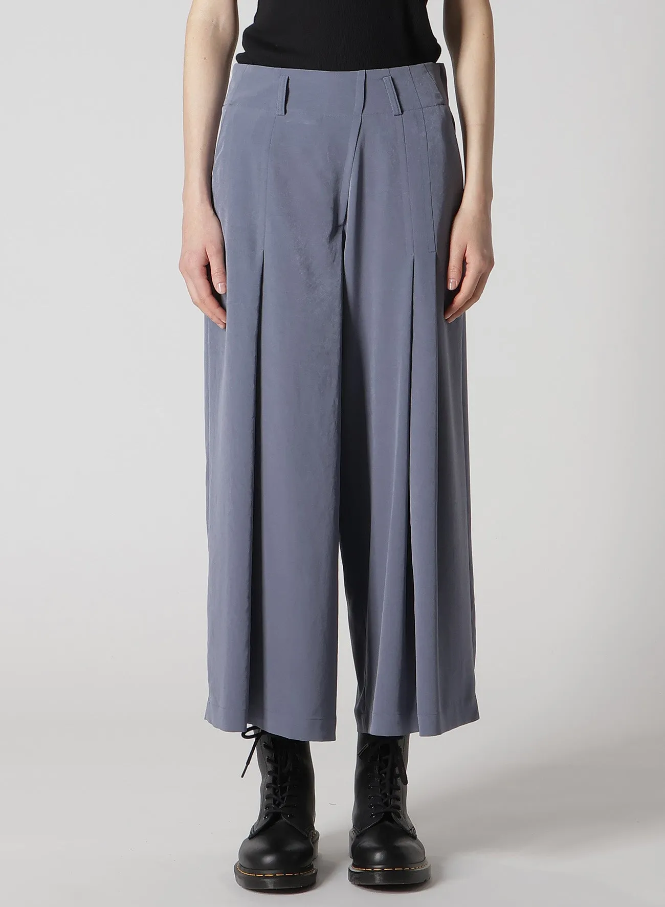 CREPE de CHINE RANDOM TUCK PANTS sold by Yohji Yamamoto product image thumbnail 4