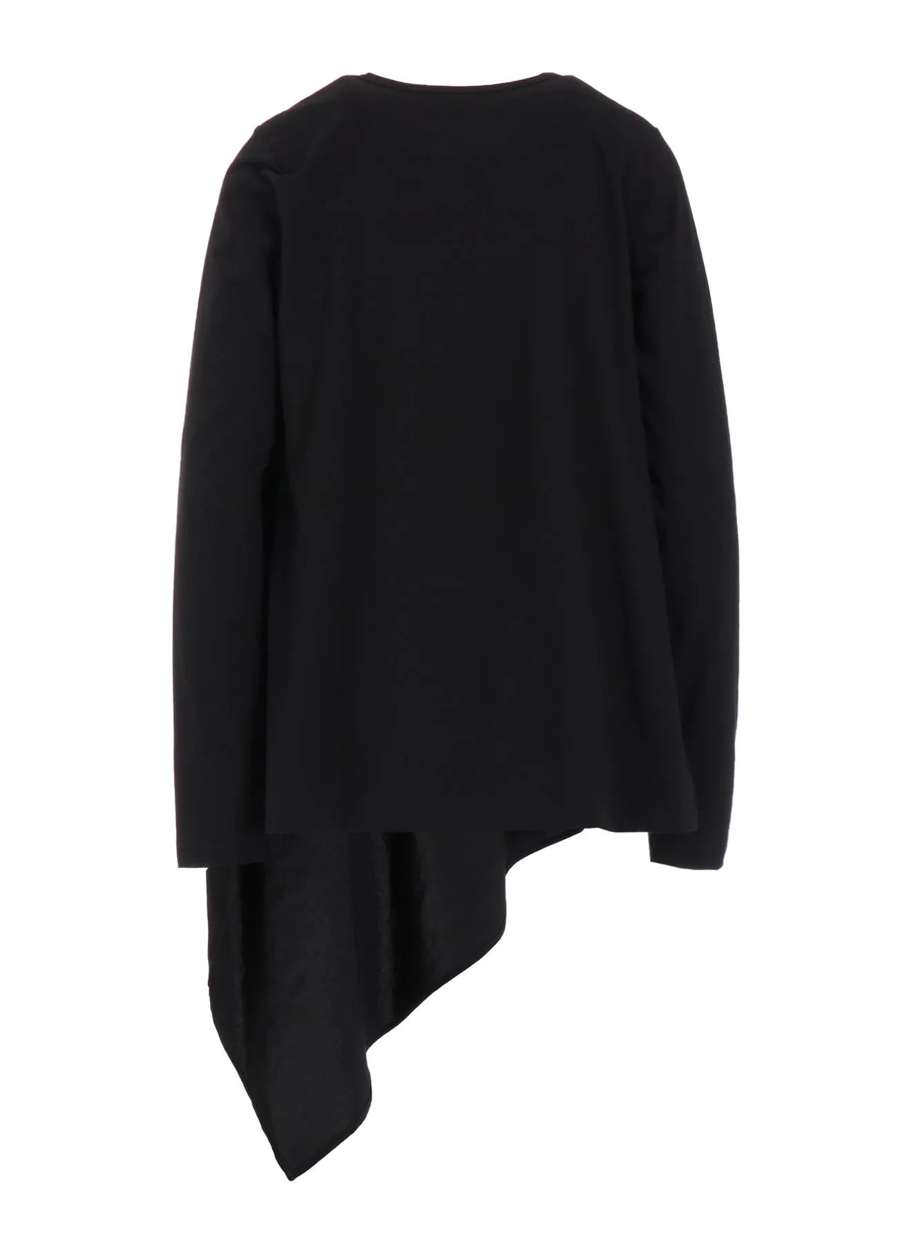 CREPE de CHINE/COTTON JERSEY COMBINATION LONG SLEEEVE T sold by Yohji Yamamoto product image thumbnail 3