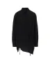 CREPE de CHINE CIRCLE GATHERED  BLOUSE sold by Yohji Yamamoto