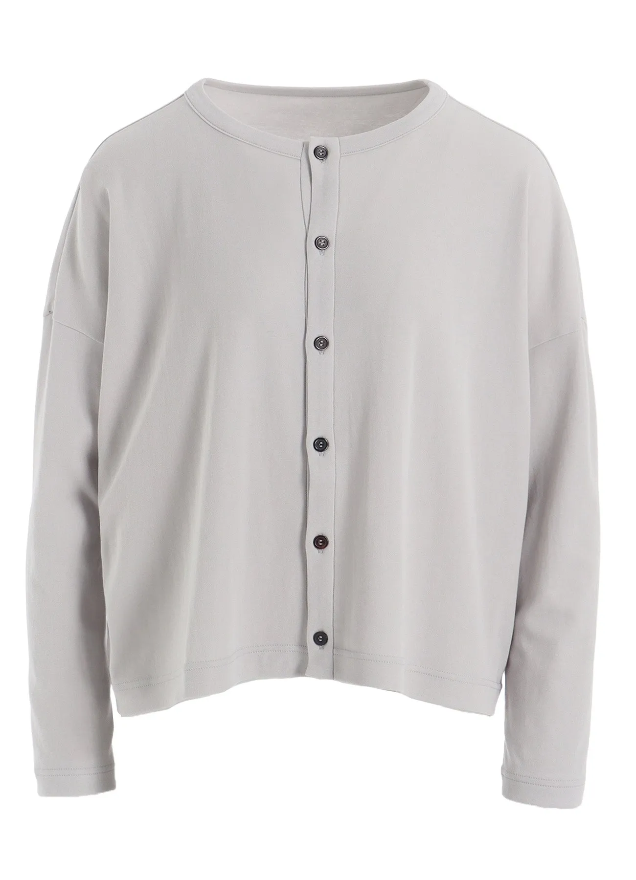 HARD-TWIST CROPPED ROUND NECK CARDIGAN sold by Yohji Yamamoto product image thumbnail 2