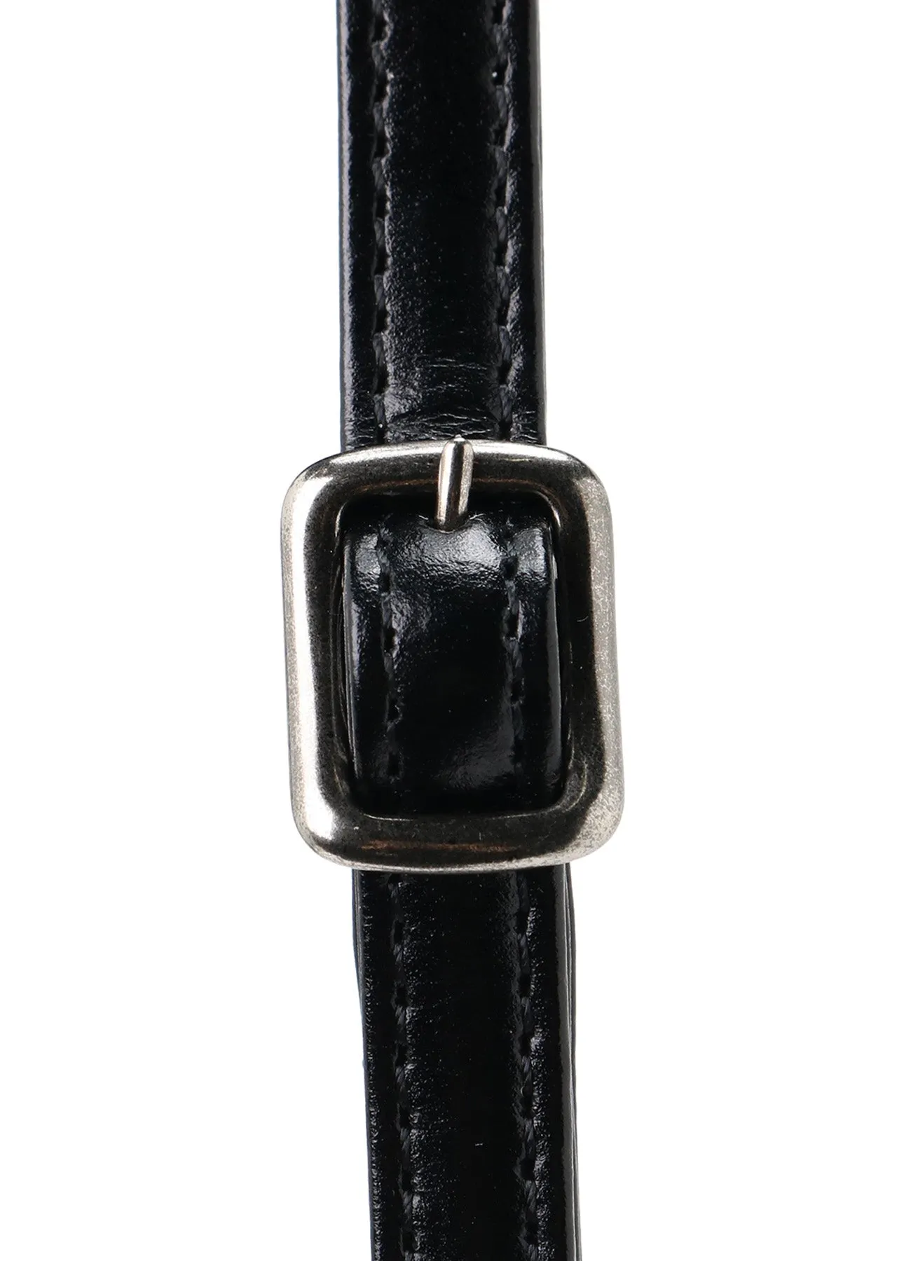 SEMI-MATTE LEATHER SHOULDER BAG W/ METAL CLASP sold by Yohji Yamamoto product image thumbnail 5