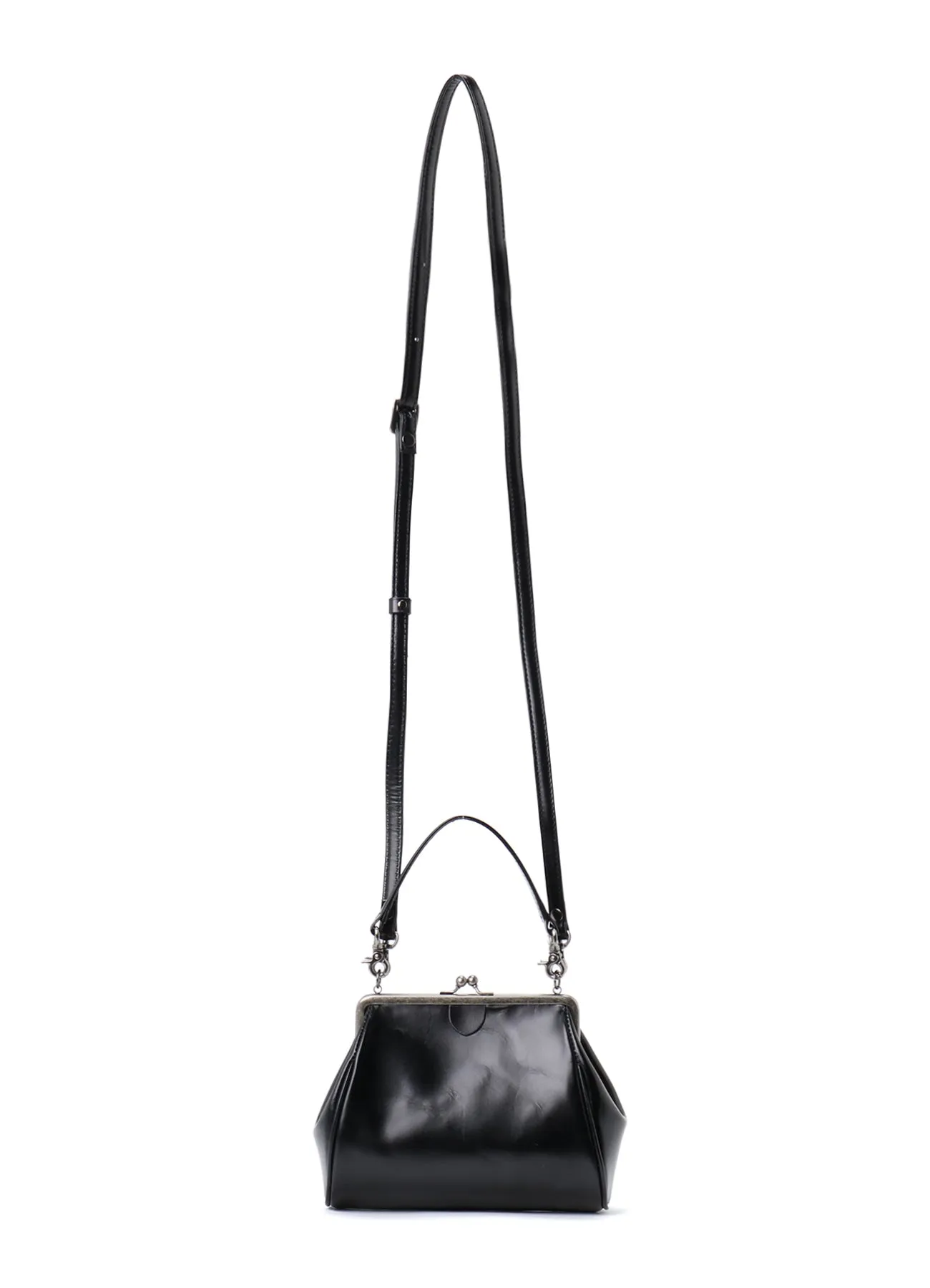 SEMI-MATTE LEATHER SHOULDER BAG W/ METAL CLASP sold by Yohji Yamamoto product image thumbnail 4