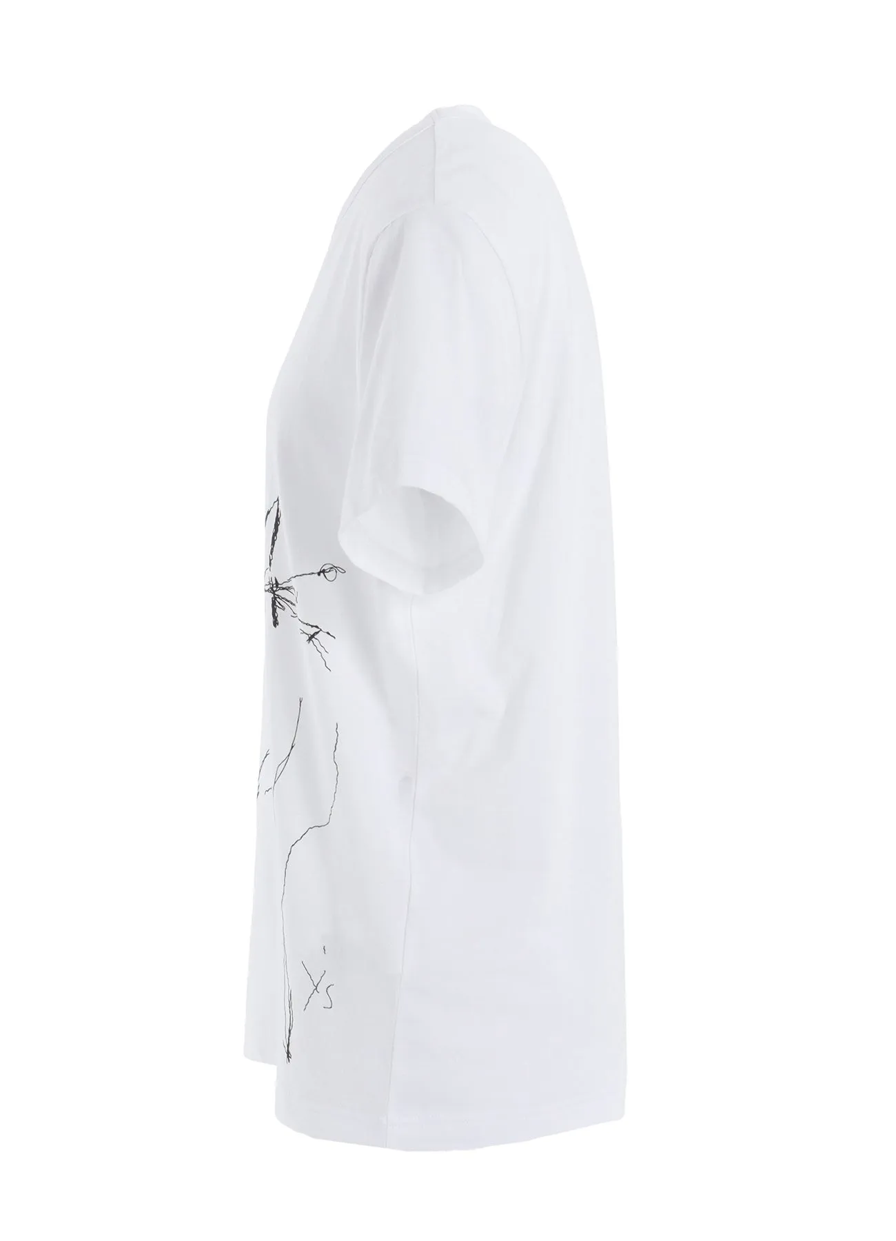 COTTON JERSEY ANIMAL PRINT ROUND NECK HALF SLEEVE T sold by Yohji Yamamoto product image thumbnail 3