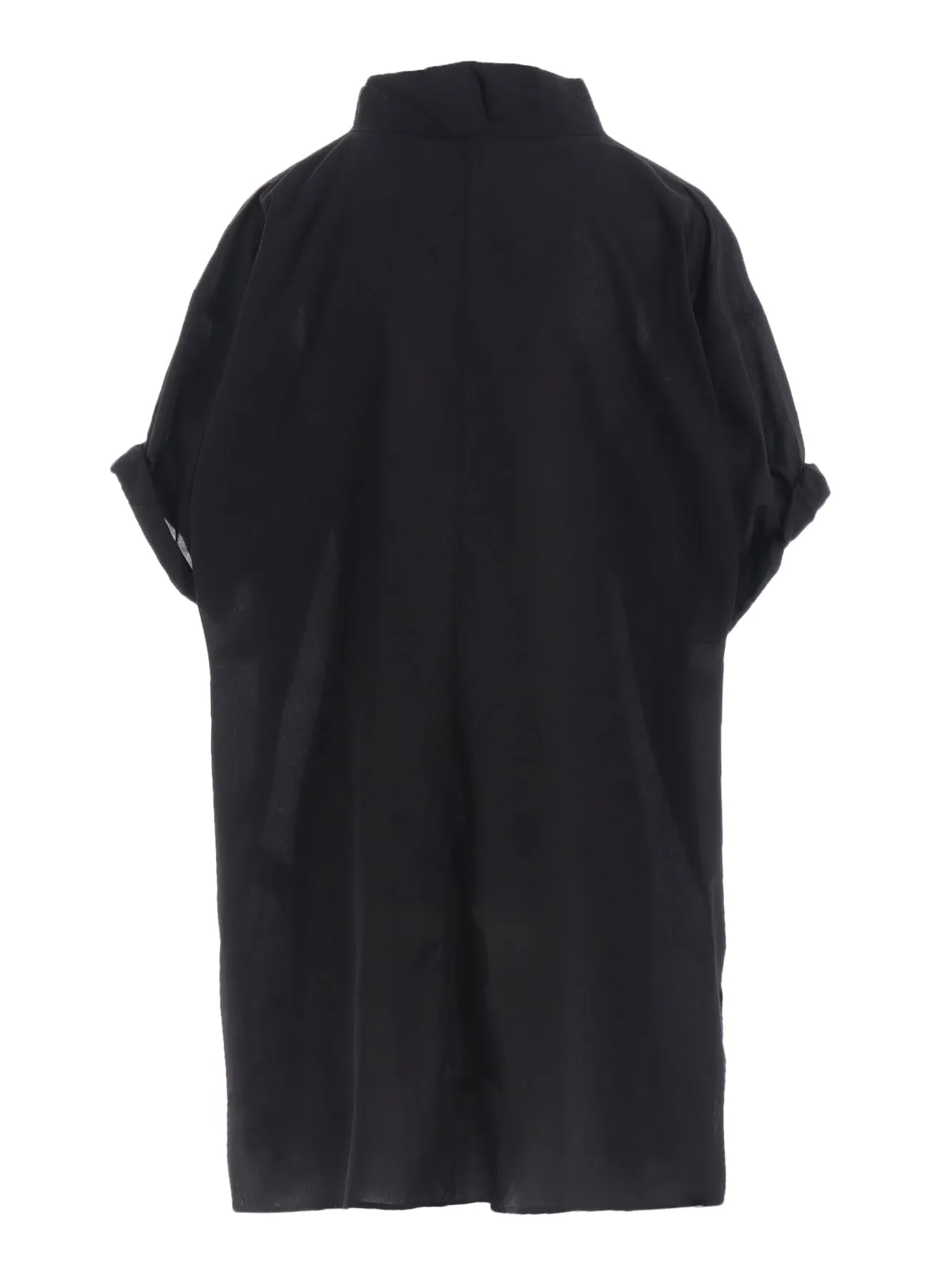 COTTON LAWN ROLLED-UP HALF SLEEVE BLOUSE sold by Yohji Yamamoto product image thumbnail 4