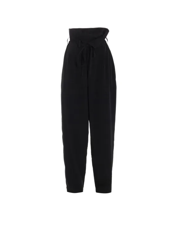 CREPE de CHINE HIGH WAIST PANTS sold by Yohji Yamamoto