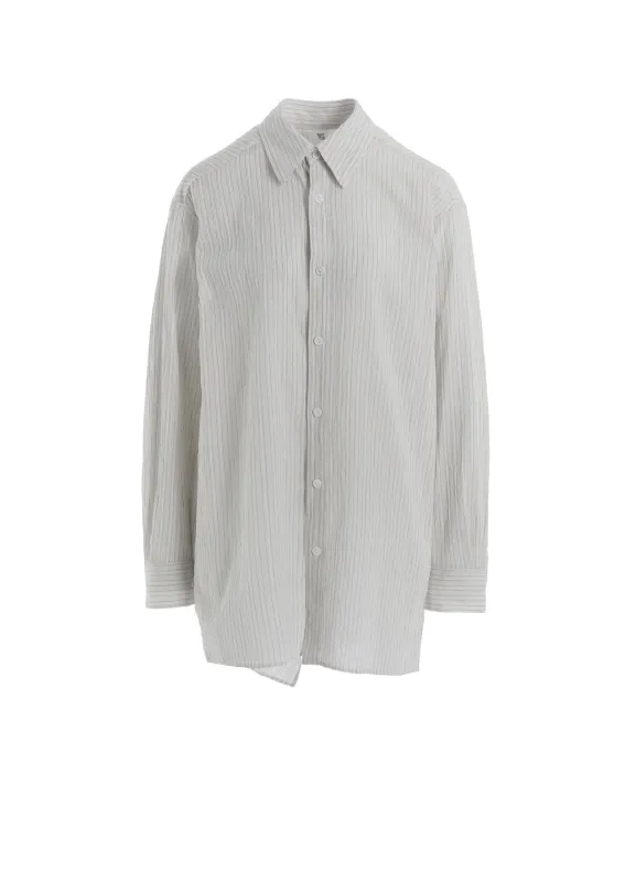 COTTON VOILE BACK-SIDE CLOTH STRIPE BLOUSE sold by Yohji Yamamoto