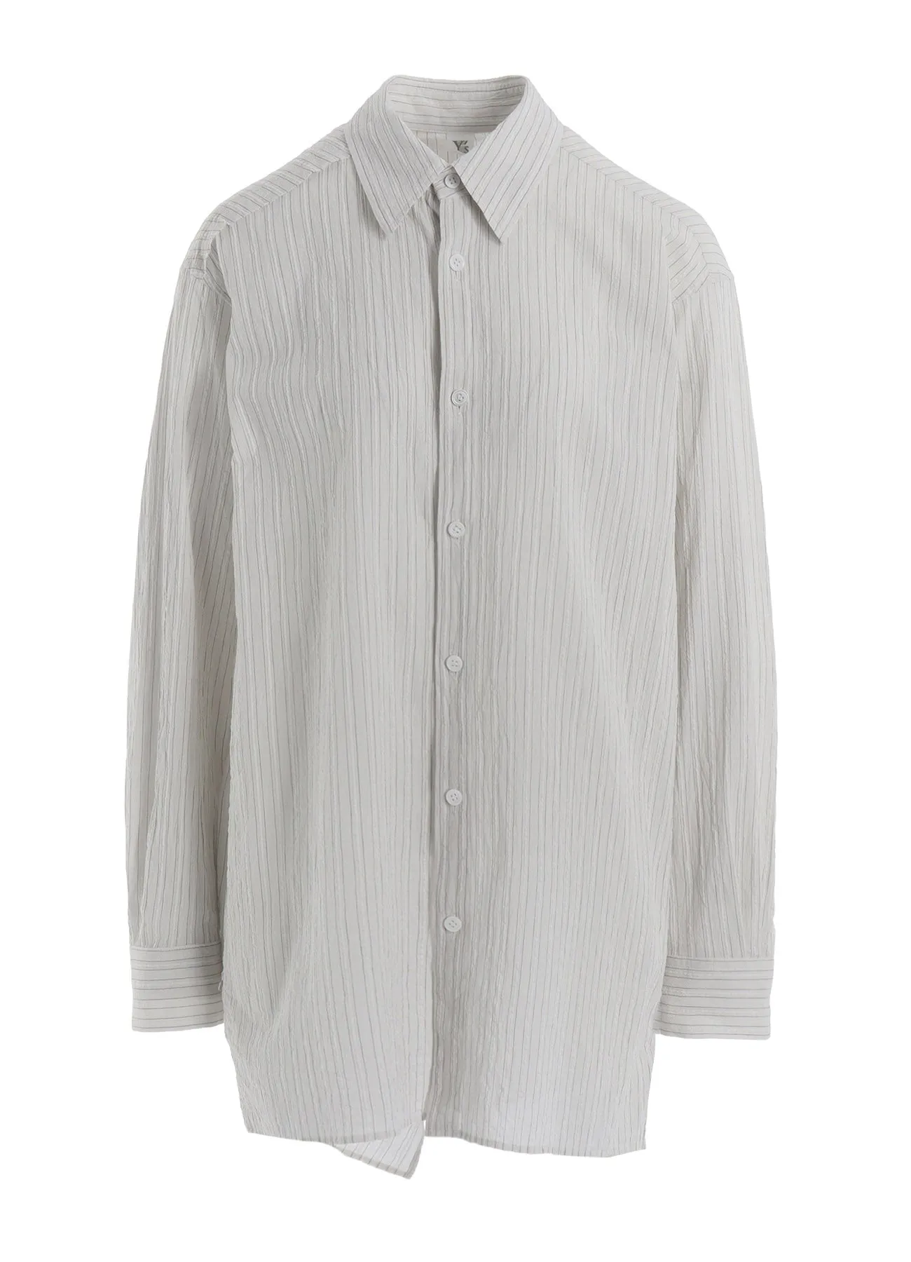 COTTON VOILE BACK-SIDE CLOTH STRIPE BLOUSE sold by Yohji Yamamoto product image thumbnail 2