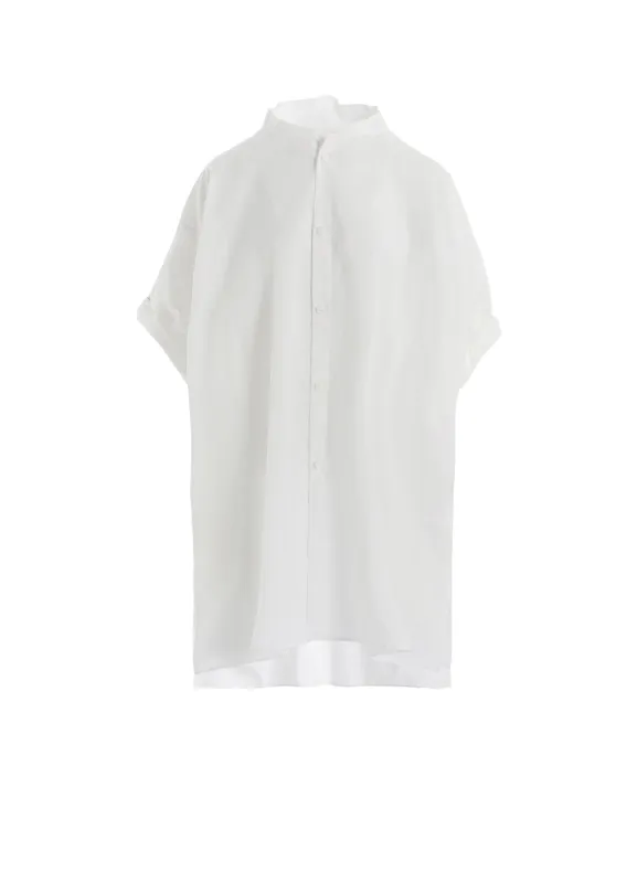 COTTON LAWN ROLLED-UP HALF SLEEVE BLOUSE sold by Yohji Yamamoto