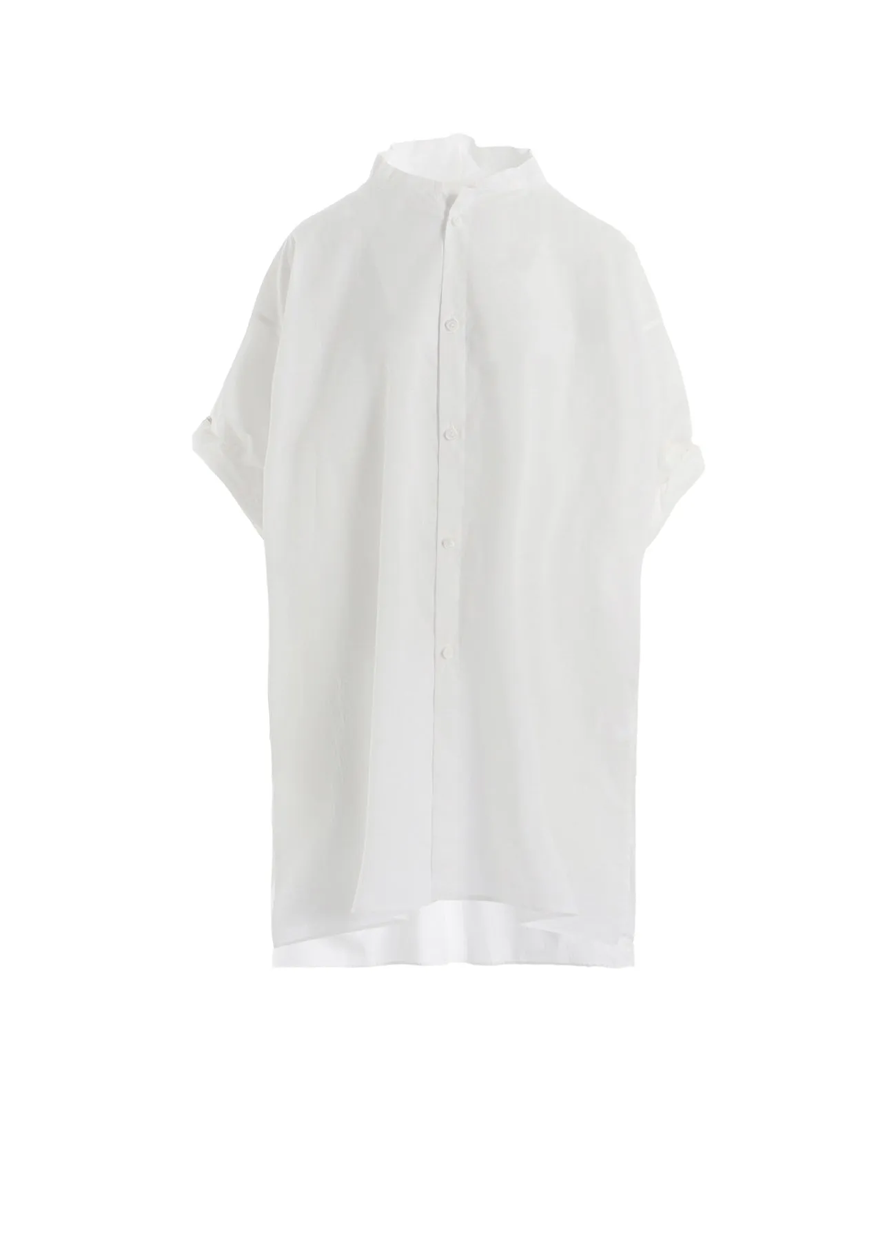 COTTON LAWN ROLLED-UP HALF SLEEVE BLOUSE sold by Yohji Yamamoto
