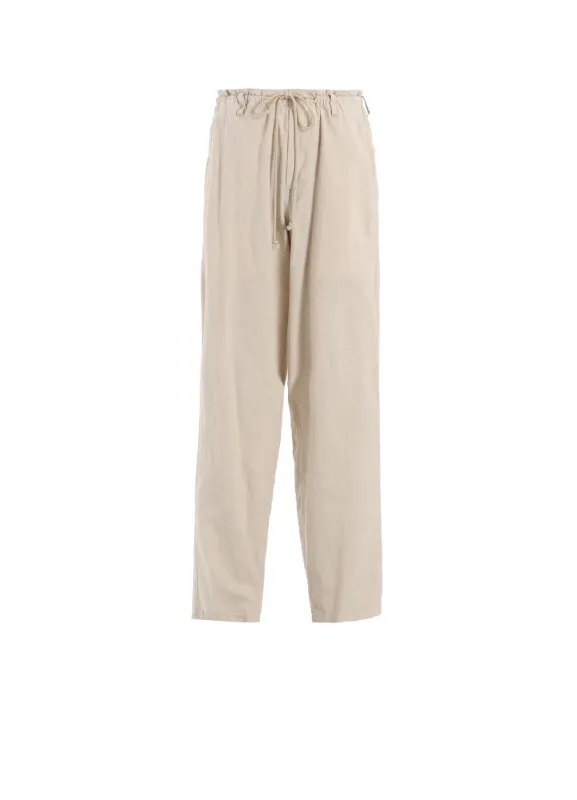 COTTON/LINEN POPLIN WAIST-STRING PANTS made by Yohji Yamamoto