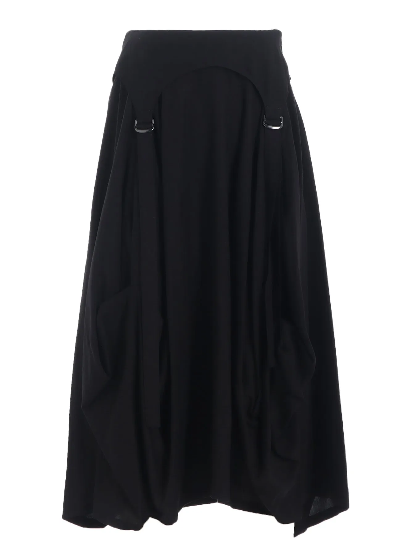 POPLIN SKIRT WITH D-RINGS sold by Yohji Yamamoto product image thumbnail 2
