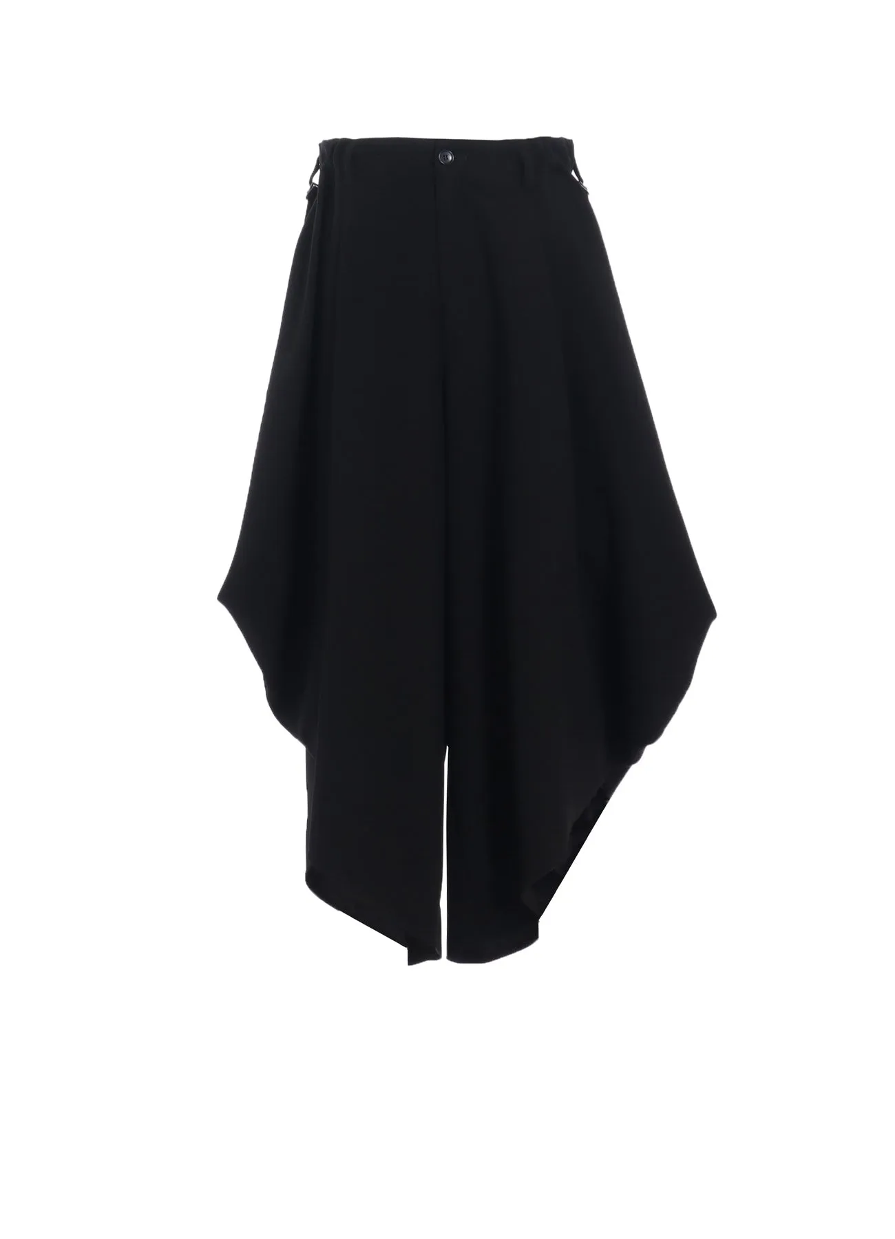 DOUBLE SATIN PANTS WITH D-RINGS sold by Yohji Yamamoto