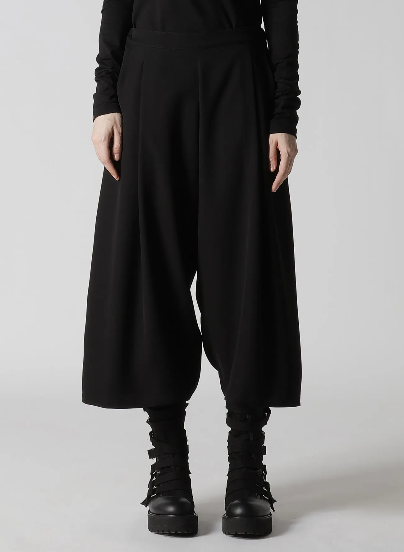 DOUBLE SATIN CROPED PANTS sold by Yohji Yamamoto product image thumbnail 5