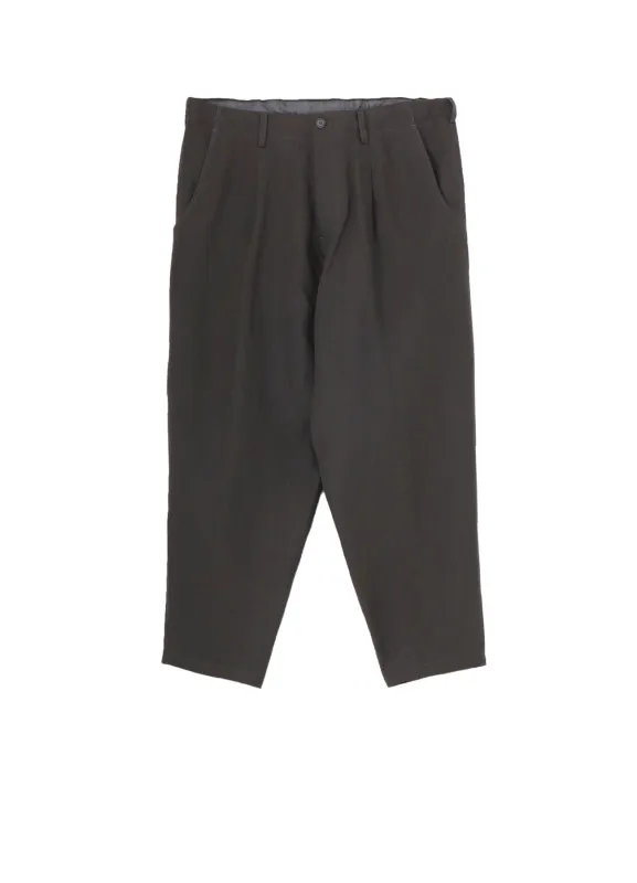 Y's for men x 120% LINO LINEN BACK SIDE ZIPPER PANTS sold by Yohji Yamamoto