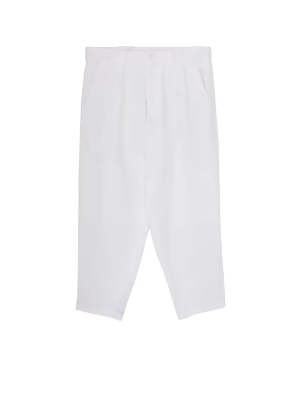 Y's for men x 120% LINO LINEN BACK SIDE ZIPPER PANTS sold by Yohji Yamamoto