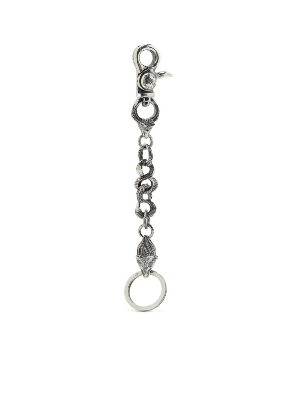 SILVER 950 WOLF KEYCHAIN sold by Yohji Yamamoto