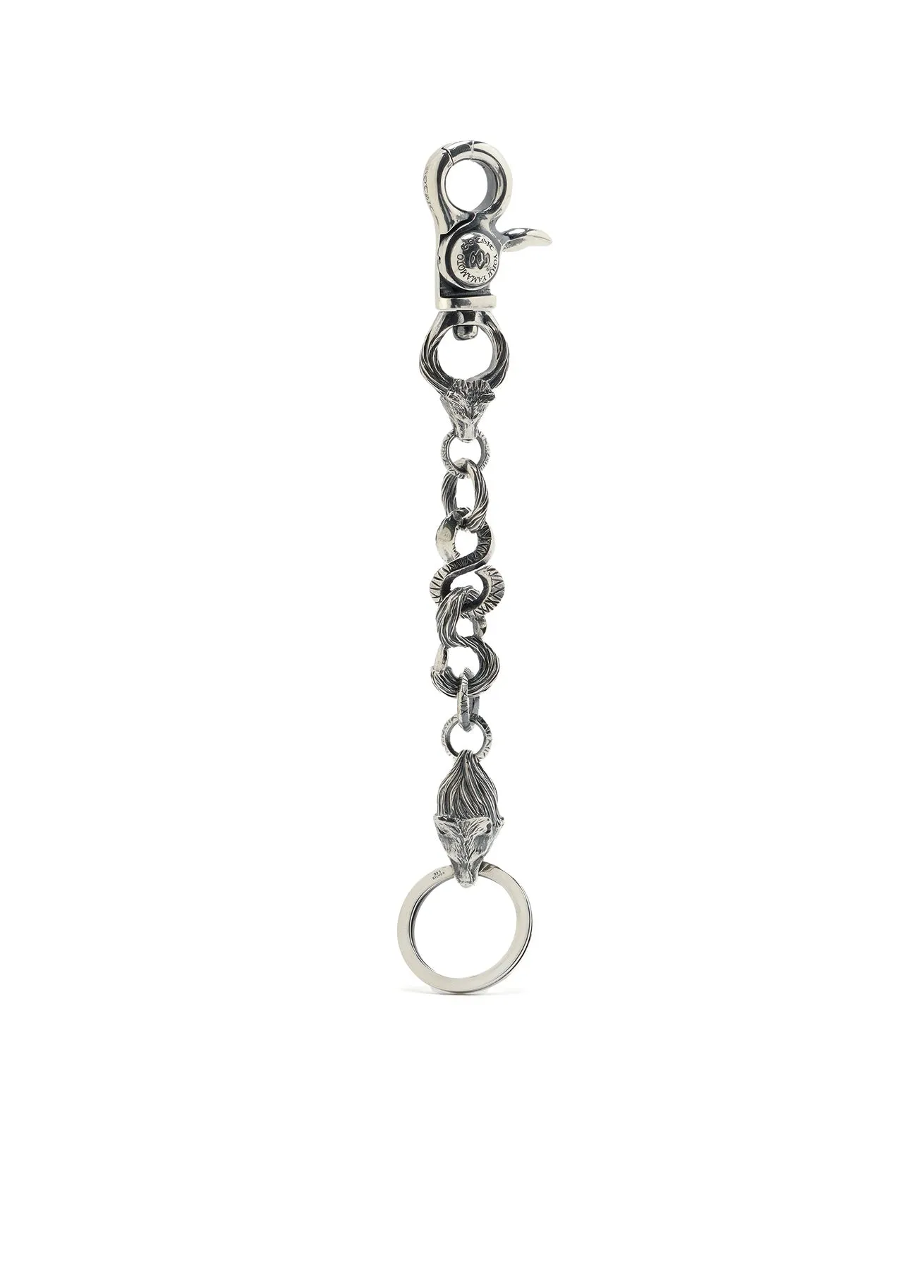 SILVER 950 WOLF KEYCHAIN sold by Yohji Yamamoto