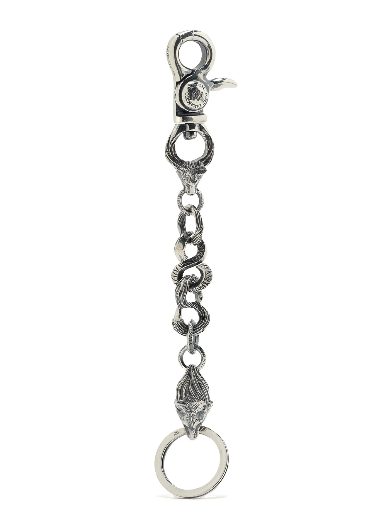 SILVER 950 WOLF KEYCHAIN sold by Yohji Yamamoto product image thumbnail 2