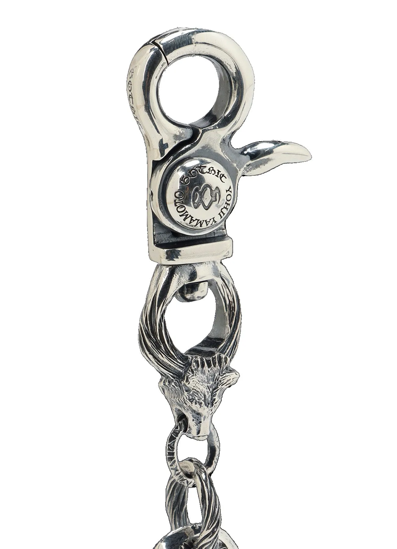SILVER 950 WOLF KEYCHAIN sold by Yohji Yamamoto product image thumbnail 5