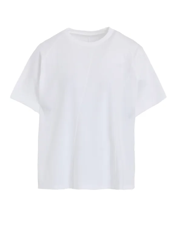 TWISTED COTTON JERSEY SWITCHING HALF SLEEVE SHIRT sold by Yohji Yamamoto