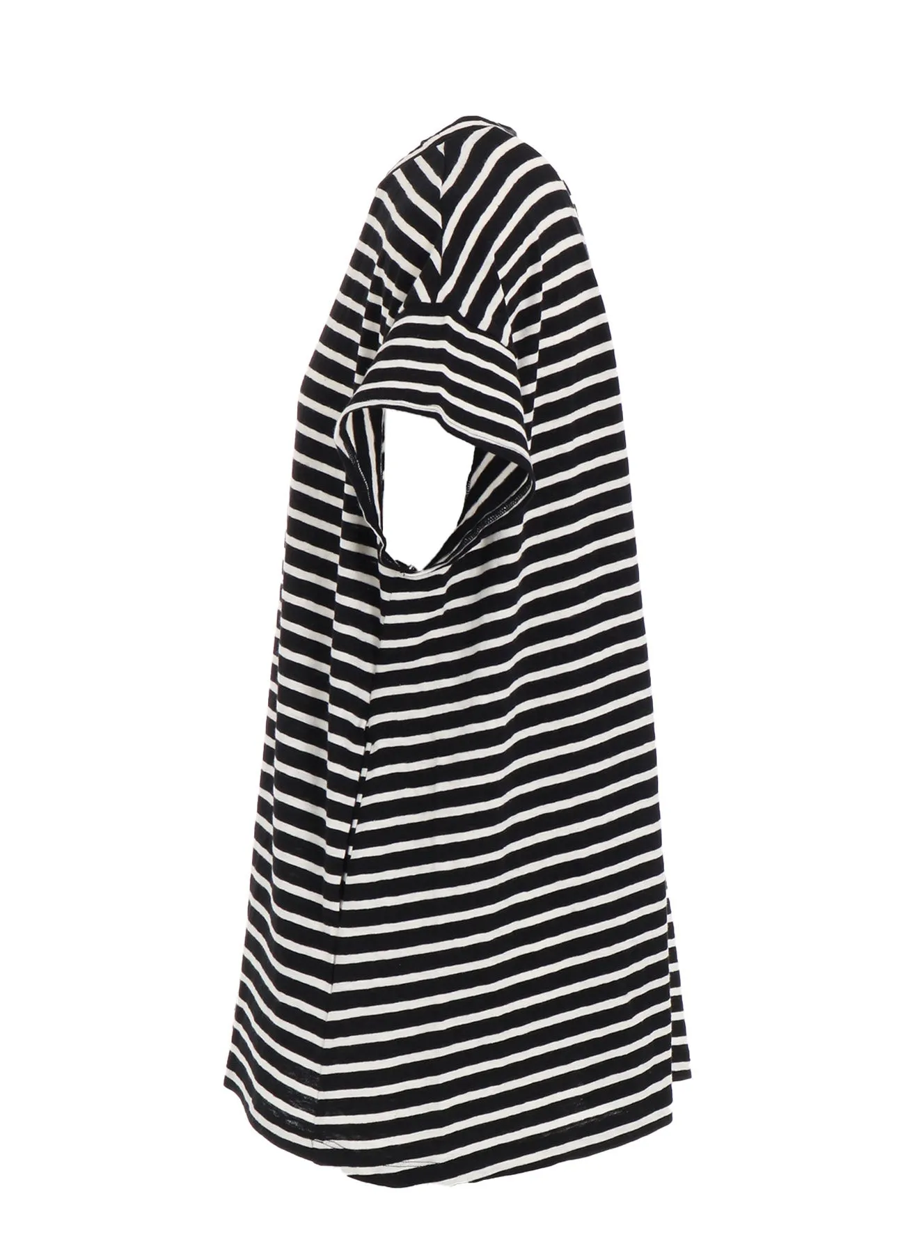 24/1 SOFT COTTON JERSEY BORDER TUNIC sold by Yohji Yamamoto product image thumbnail 3