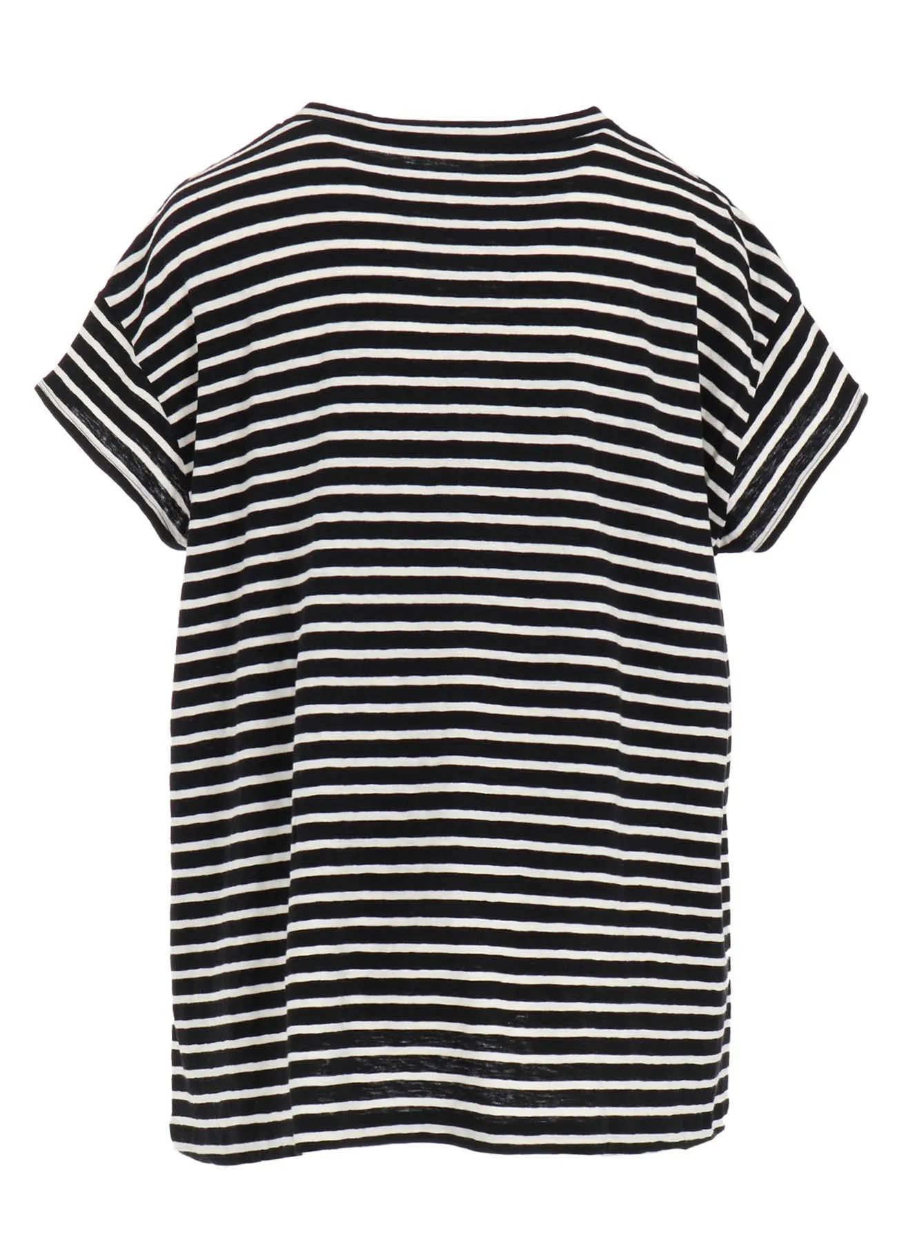 24/1 SOFT COTTON JERSEY BORDER TUNIC sold by Yohji Yamamoto product image thumbnail 4