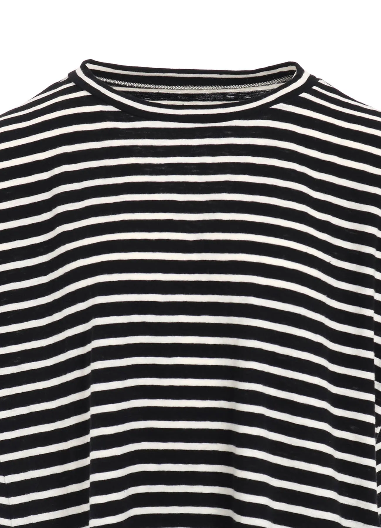 24/1 SOFT COTTON JERSEY BORDER TUNIC sold by Yohji Yamamoto product image thumbnail 5