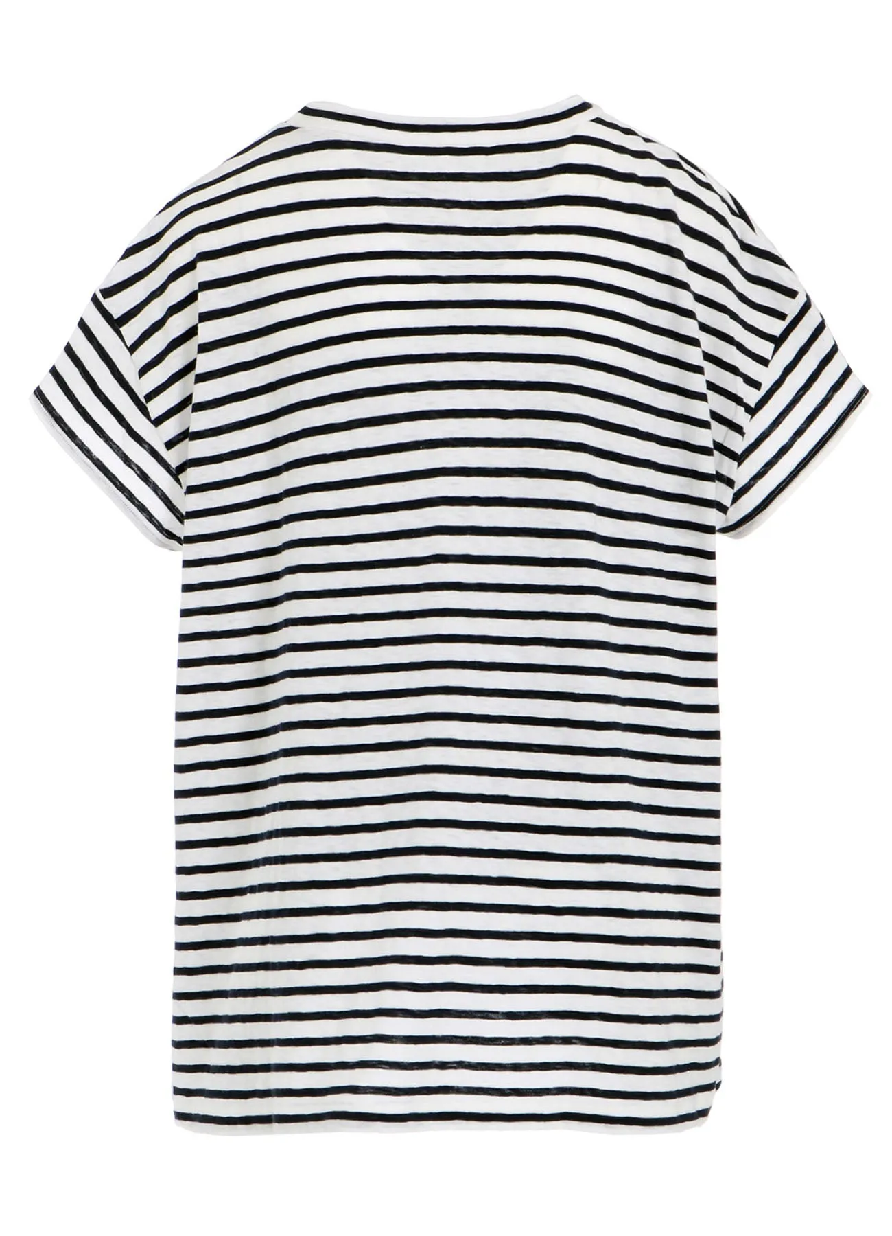 24/1 SOFT COTTON JERSEY BORDER TUNIC sold by Yohji Yamamoto product image thumbnail 4