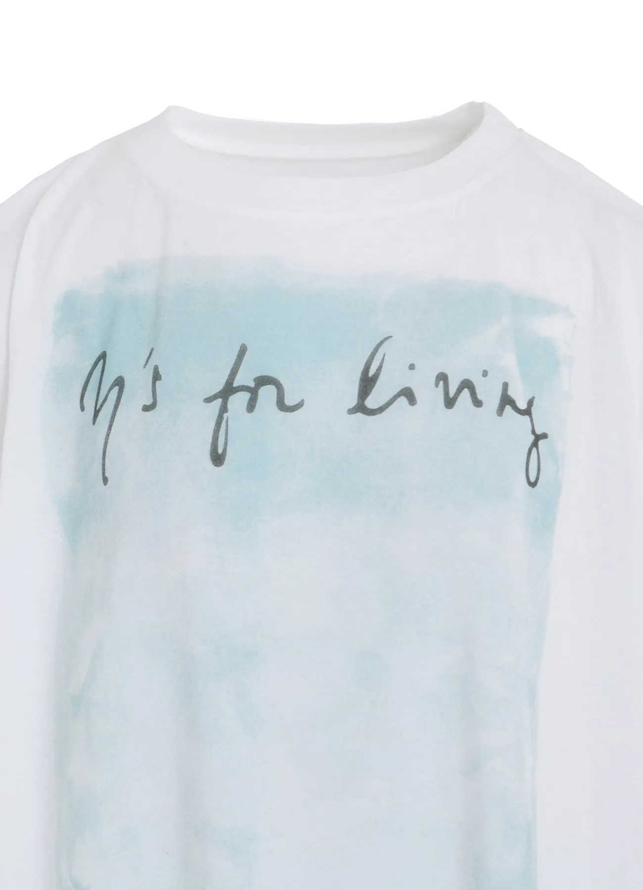 COTTON RAYON JERSEY FUZZY PRINT SHIRT sold by Yohji Yamamoto product image thumbnail 5