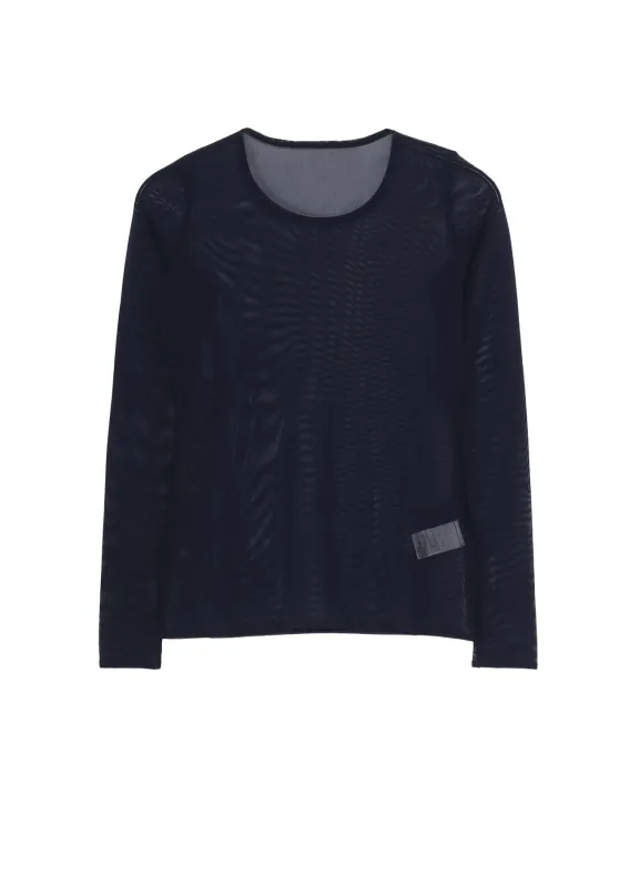 TULLE TIGHT LONG SLEEVE T-SHIRT sold by Yohji Yamamoto