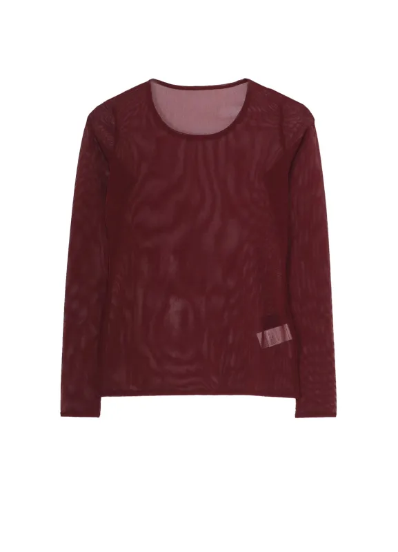 TULLE TIGHT LONG SLEEVE T-SHIRT sold by Yohji Yamamoto