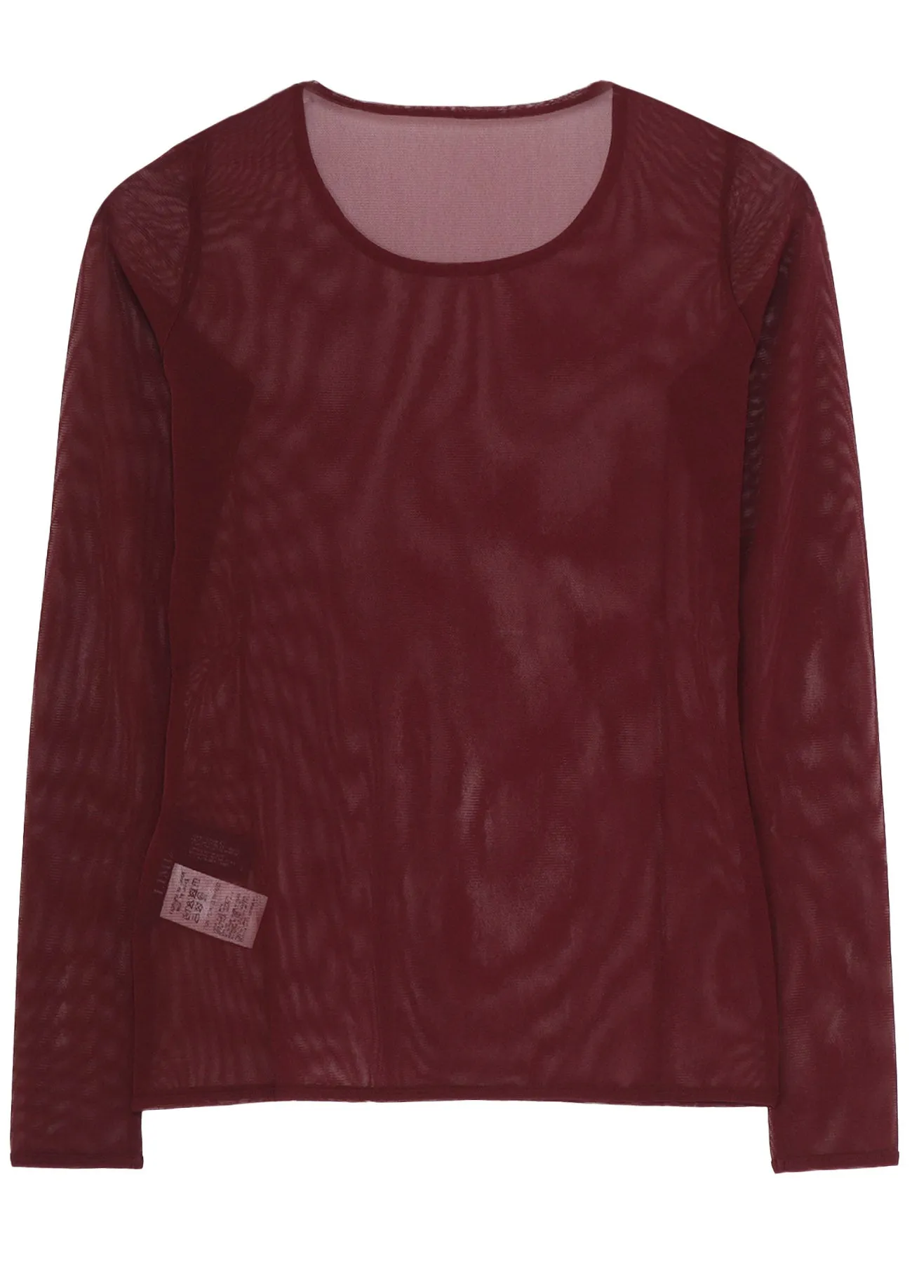 TULLE TIGHT LONG SLEEVE T-SHIRT sold by Yohji Yamamoto product image thumbnail 3