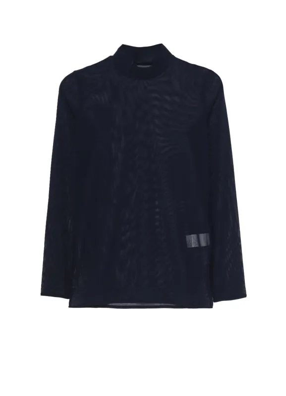 TULLE TURTLE NECK T-SHIRT sold by Yohji Yamamoto