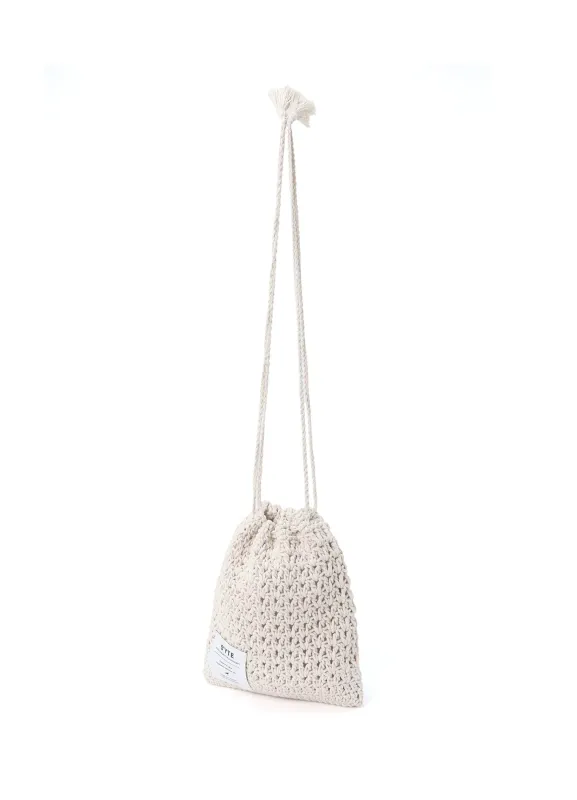 KNITTED DRAWSTRING MINI BAG sold by Yohji Yamamoto