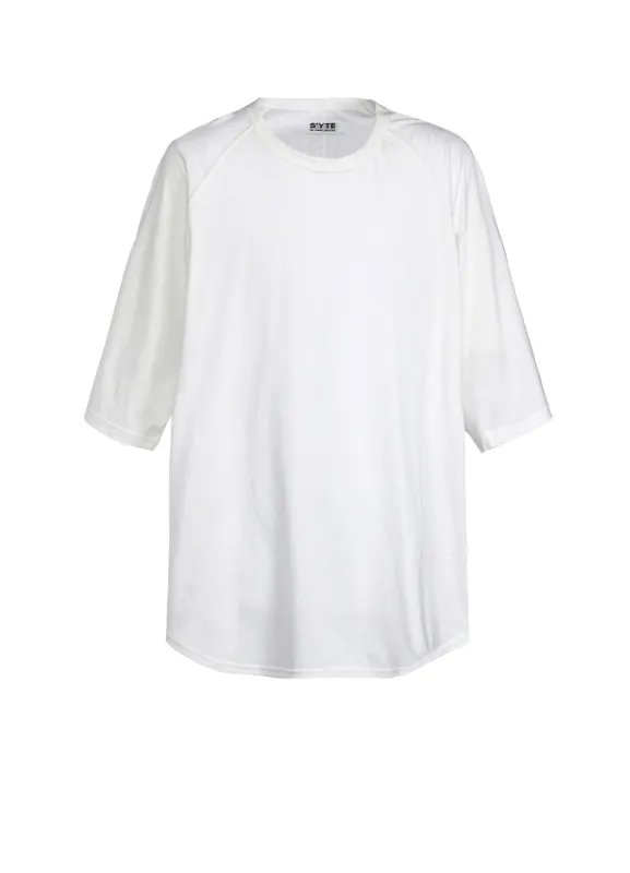 SOFT JERSEY BACK CENTER STITCH OVERSIZED RAGLAN SLEEVE T-SHIRT made by Yohji Yamamoto