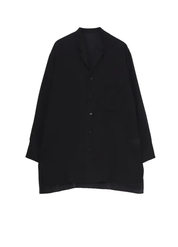 CELLULOSE LAWN NOTCHED SHIRT sold by Yohji Yamamoto