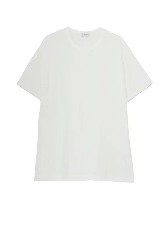 COTTON SINGLE JERSEY ROUND NECK SHORT SLV T sold by Yohji Yamamoto