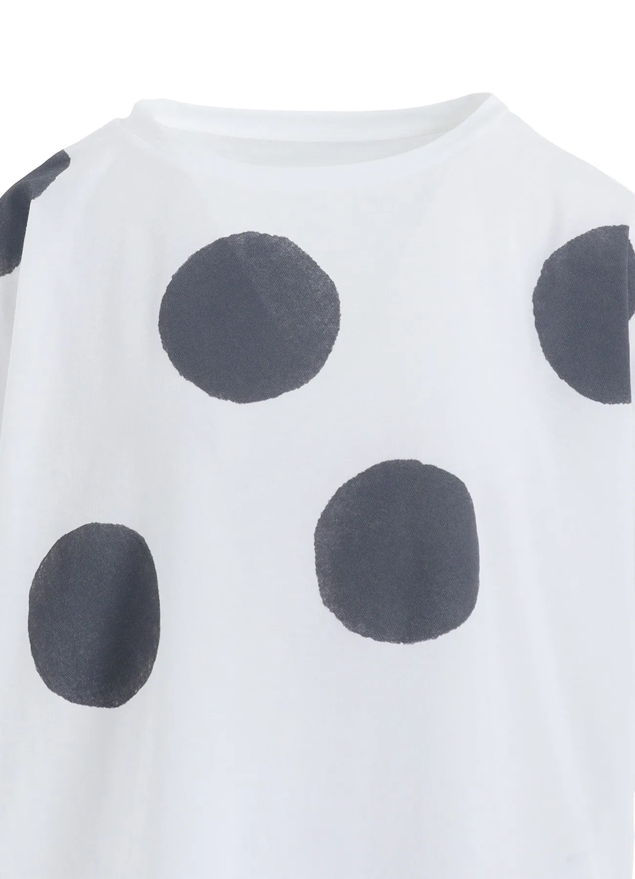 COTTON JERSEY DOT PRINT 3/4 SLEEVE SHIRT sold by Yohji Yamamoto product image thumbnail 5