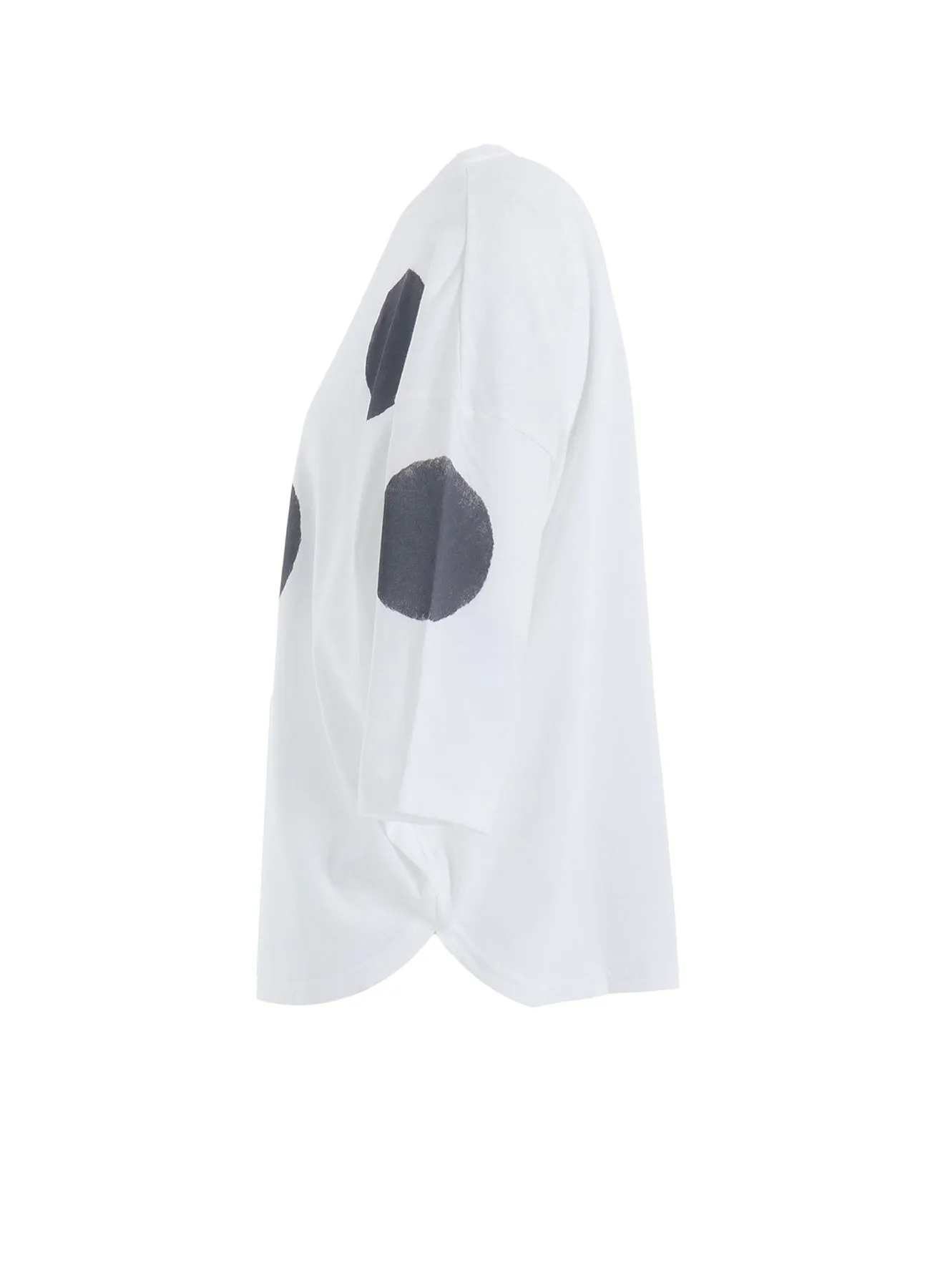 COTTON JERSEY DOT PRINT 3/4 SLEEVE SHIRT sold by Yohji Yamamoto product image thumbnail 3