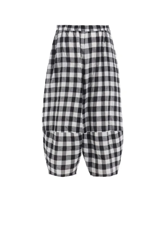 SHIRRING PLAID PANTS sold by Yohji Yamamoto