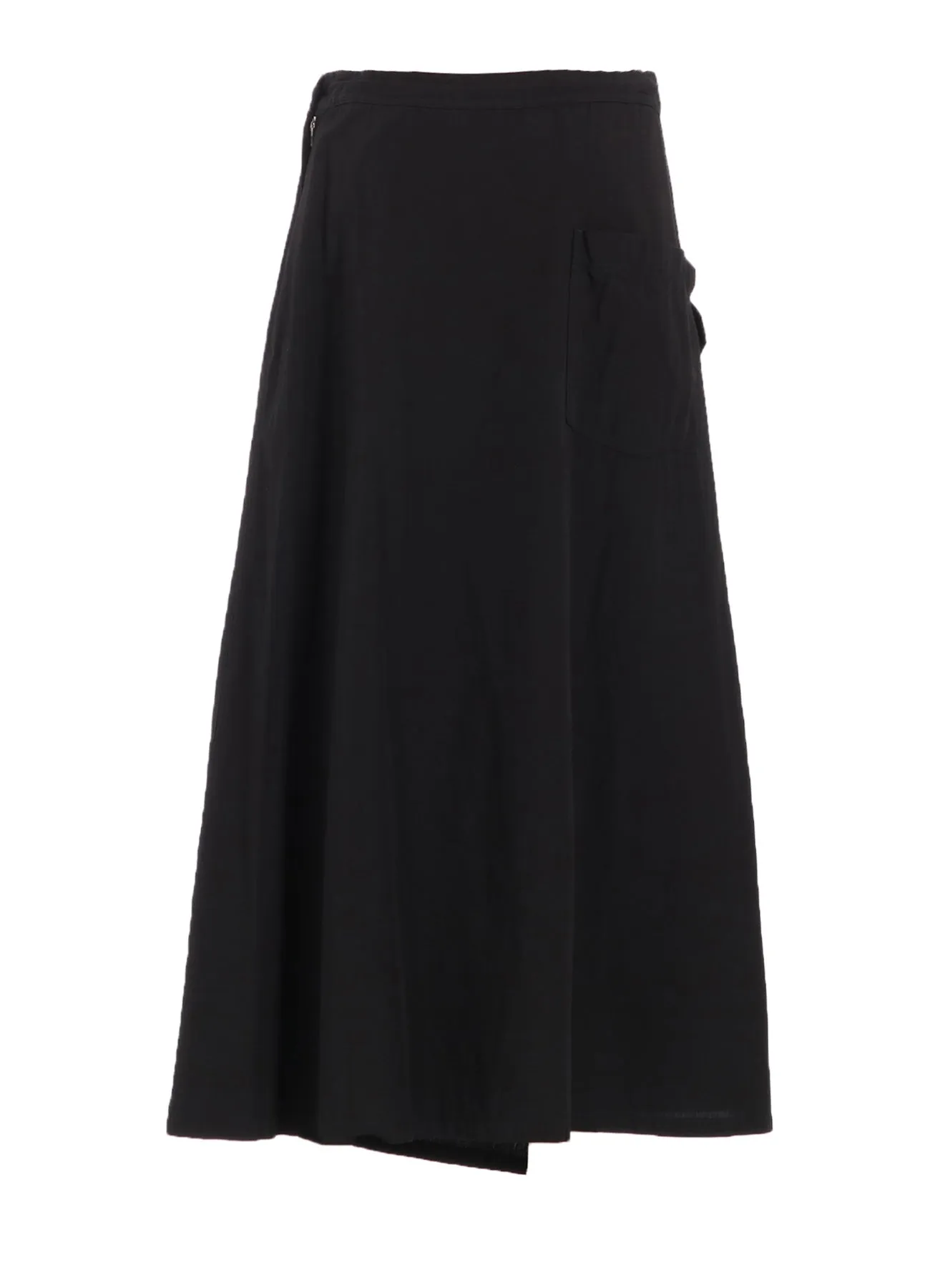 COTTON BROAD GARMENT DYEING FRONT TRIANGLE STITCH SKIRT sold by Yohji Yamamoto product image thumbnail 4