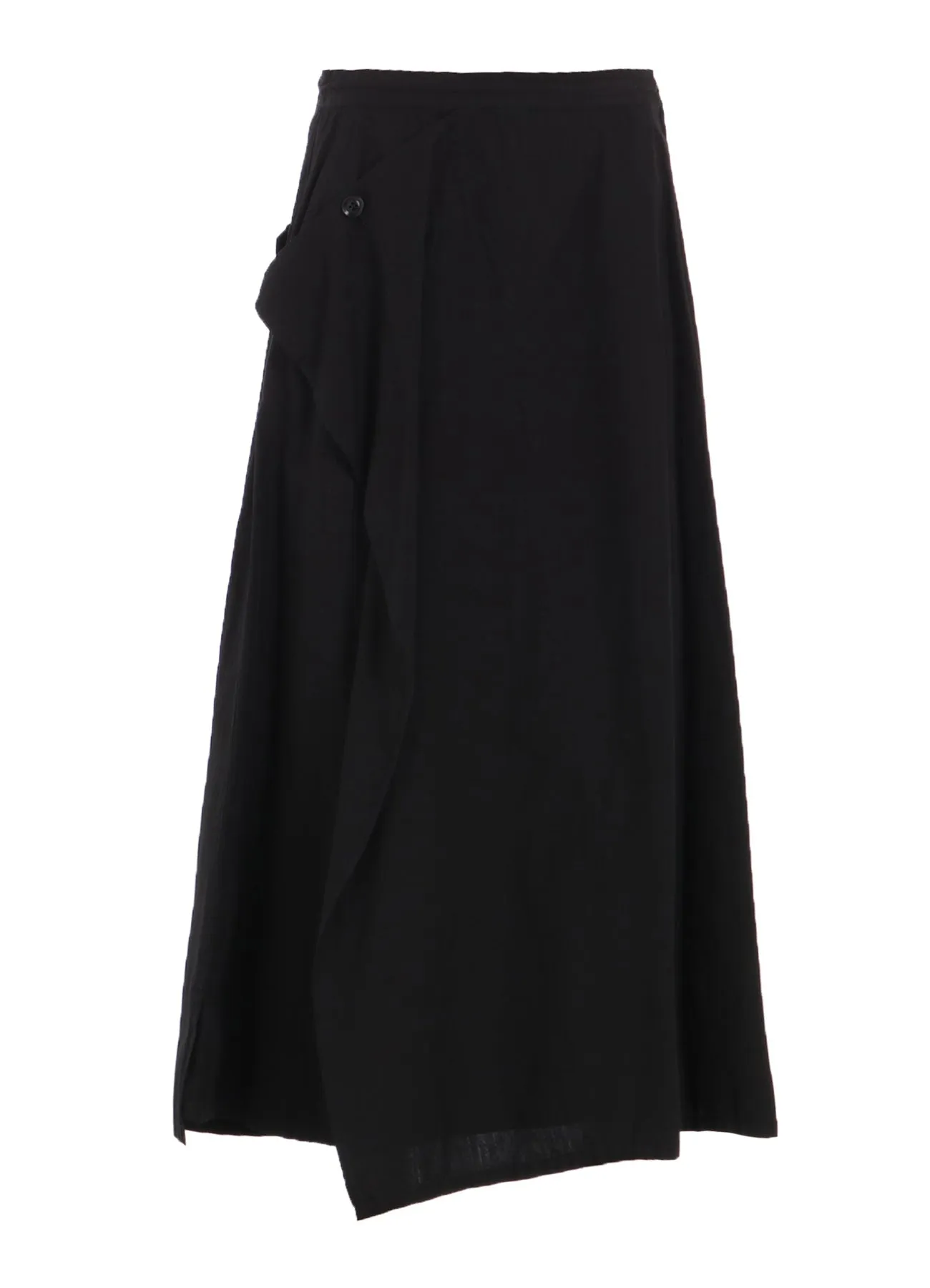 COTTON BROAD GARMENT DYEING FRONT TRIANGLE STITCH SKIRT sold by Yohji Yamamoto product image thumbnail 2