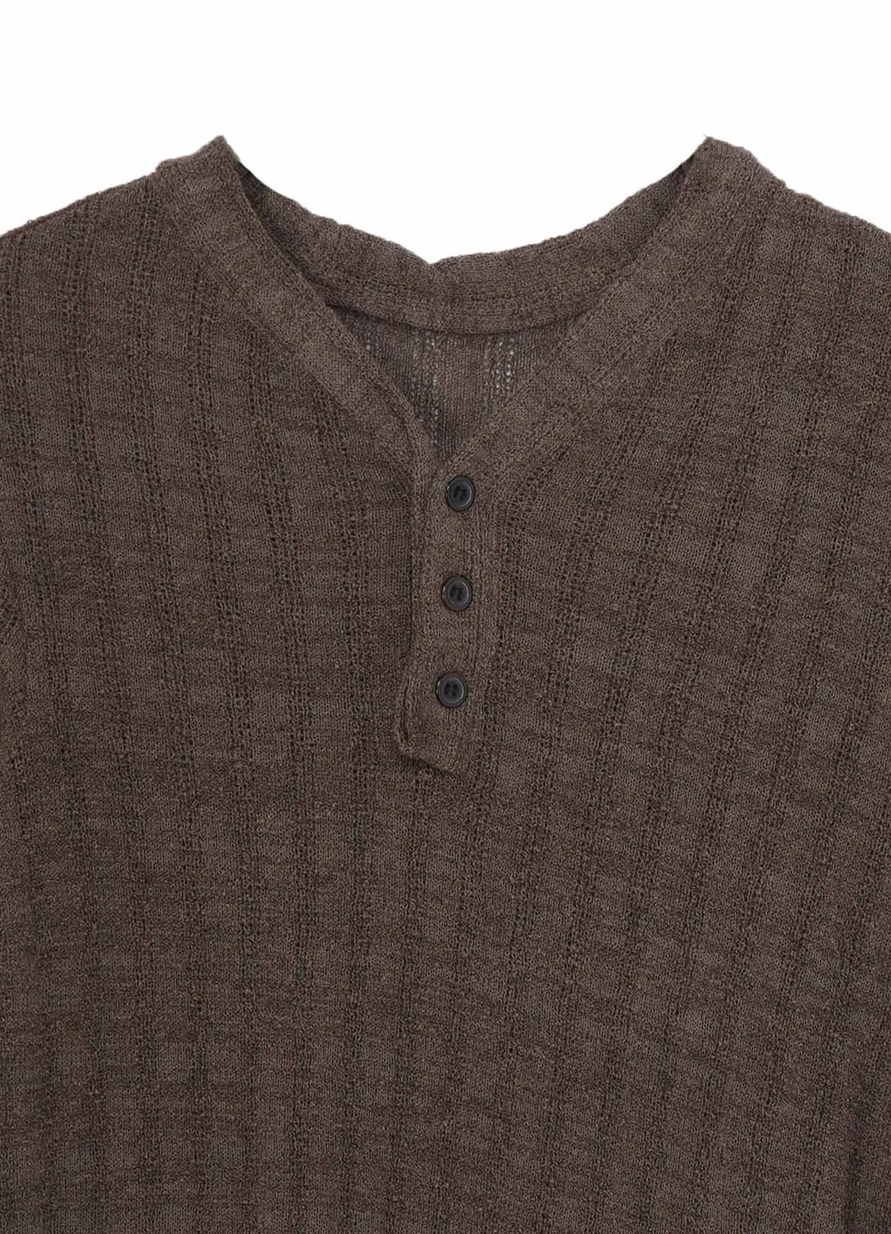 DROP NEEDLE RIB STRIPE ASYMMETRIC HEM PULLOVER sold by Yohji Yamamoto product image thumbnail 4