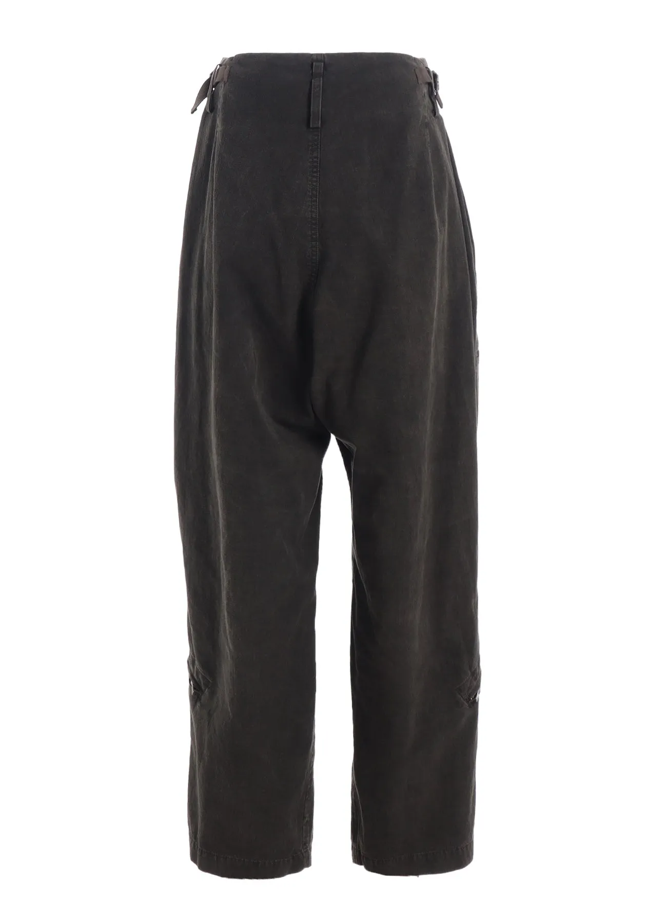 COTTON SLAB GARMENT DYEING FLIGHT PANTS sold by Yohji Yamamoto product image thumbnail 4