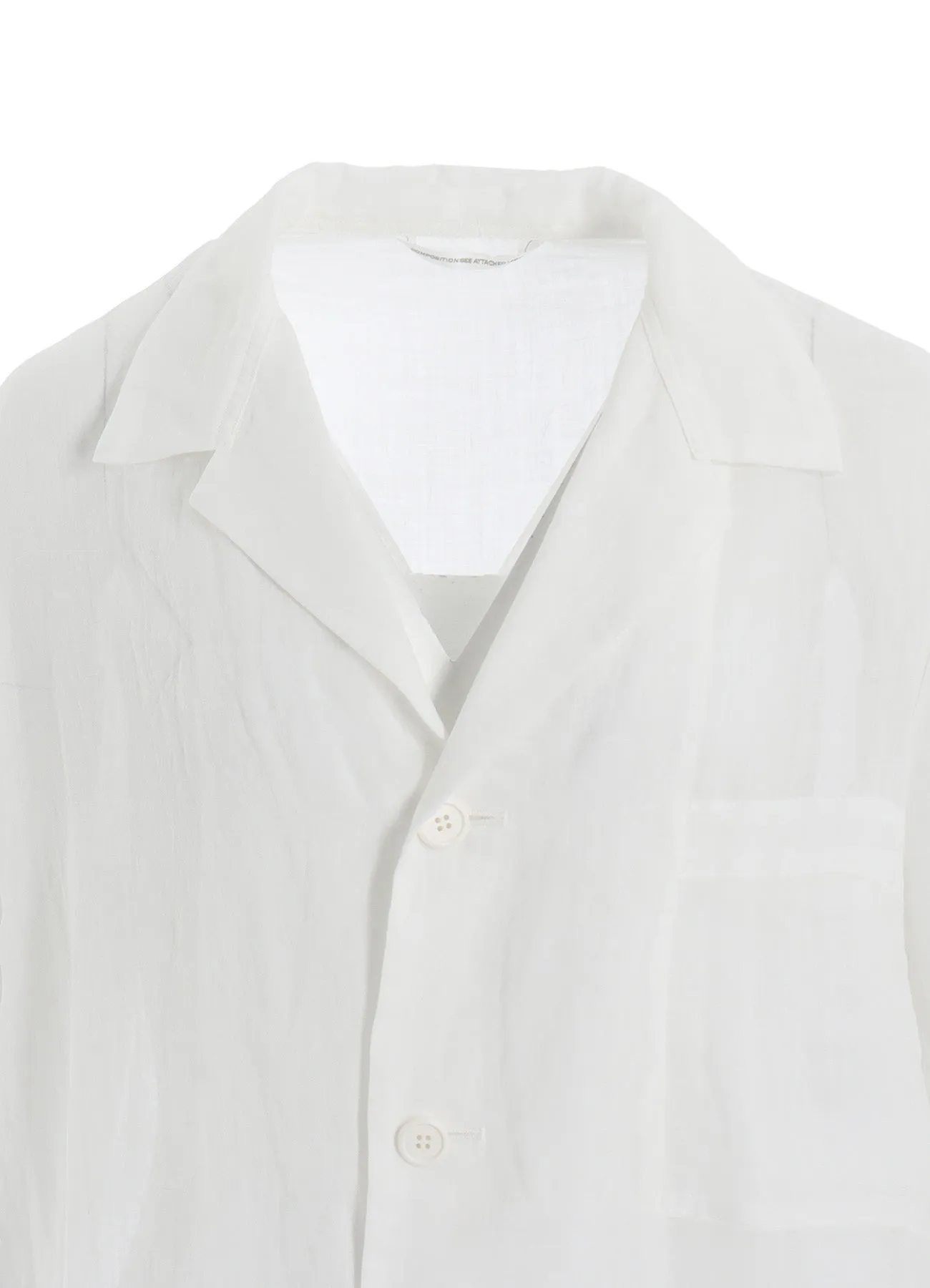 RAMIE LAWN 3/4 SLEEVE JACKET sold by Yohji Yamamoto product image thumbnail 5