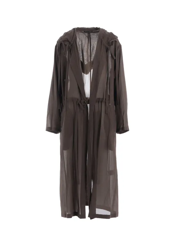 COTTON CHIFFON HOODIE COAT made by Yohji Yamamoto