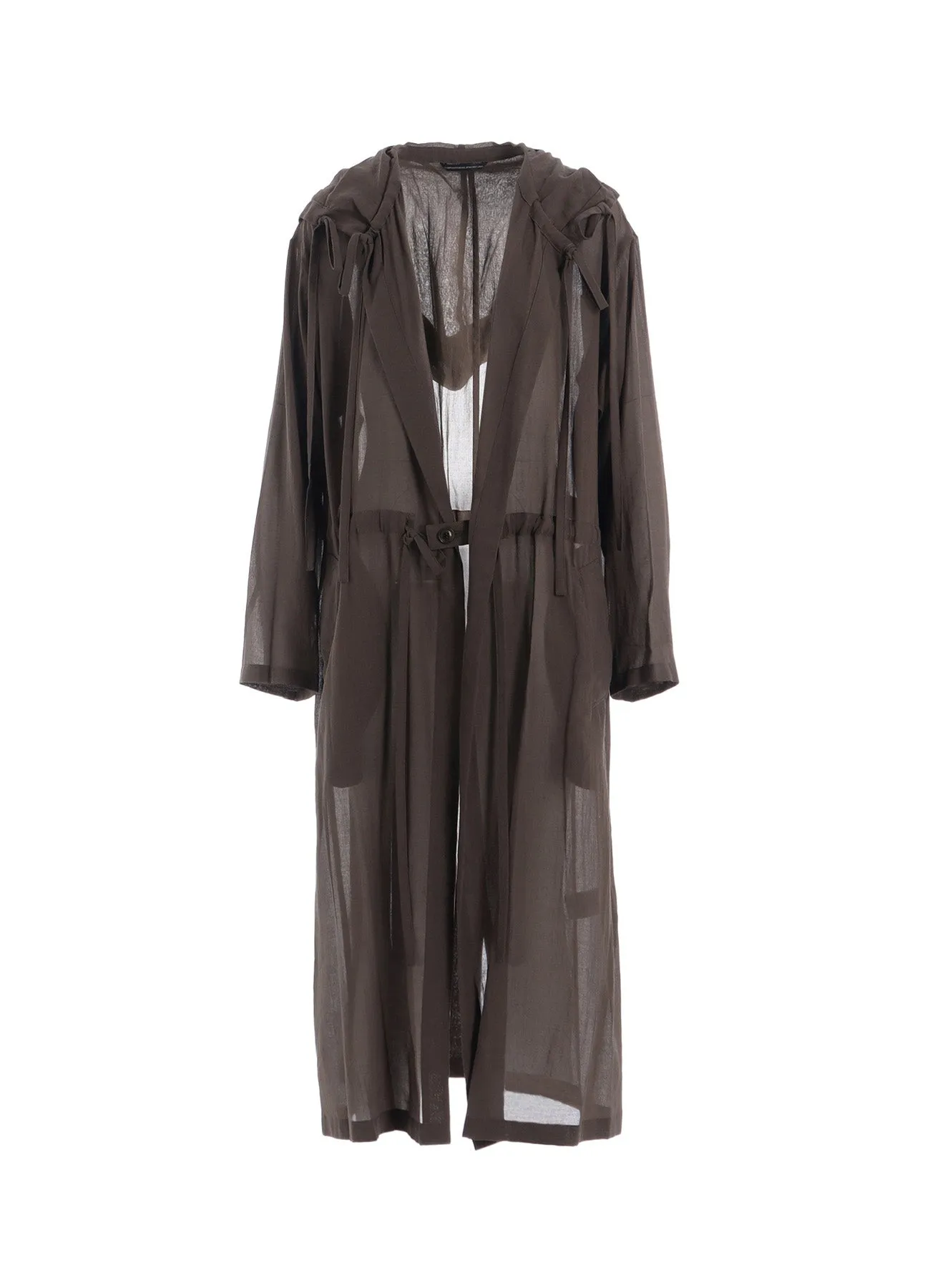 COTTON CHIFFON HOODIE COAT sold by Yohji Yamamoto