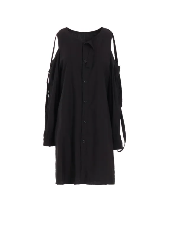 COTTON TYPEWRITER OPEN SHOULDER BLOUSE sold by Yohji Yamamoto