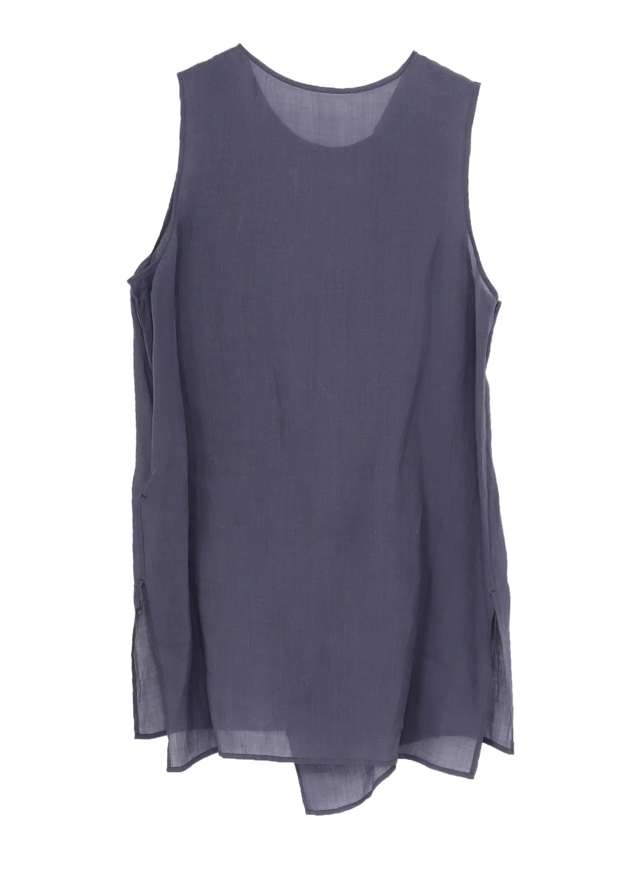 RAMIE LAWN DOUBLE FRONT DRAPE SHIRT sold by Yohji Yamamoto product image thumbnail 3