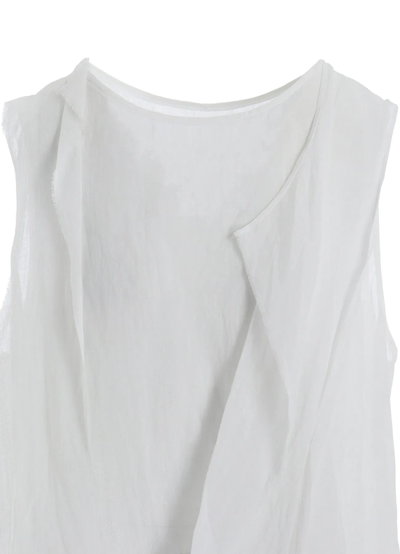 RAMIE LAWN DOUBLE FRONT DRAPE SHIRT sold by Yohji Yamamoto product image thumbnail 5